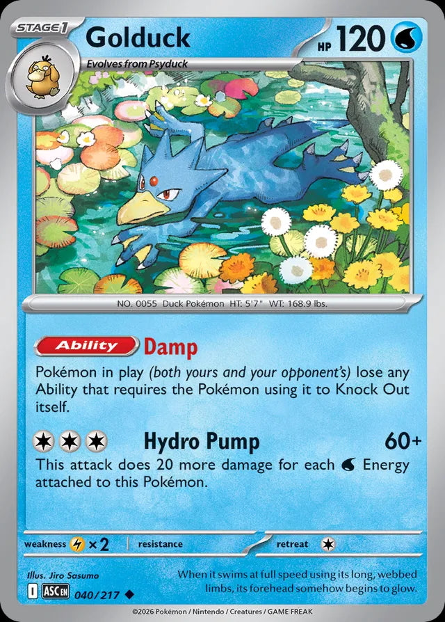 Ascended Heroes Golduck #040/217